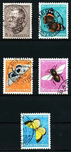 SCHWEIZ PRO JUVENTUTE Nr 550-554 gestempelt 588E2A