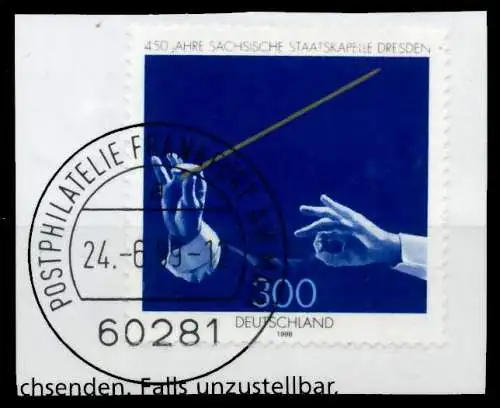 BRD 1998 Nr 2025 gestempelt Briefst³ck zentrisch 6C9612