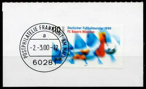 BRD 1999 Nr 2074 gestempelt Briefst³ck zentrisch 6D1426
