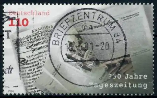 BRD 2000 Nr 2123 zentrisch gestempelt 6D8DFE