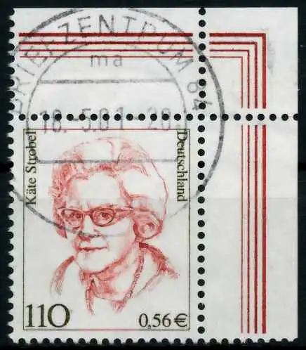 BRD DS FRAUEN Nr 2150 zentrisch gestempelt ECKE-ORE 6D918E