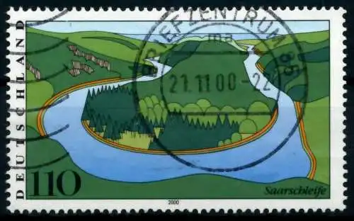 BRD 2000 Nr 2133 zentrisch gestempelt 6D8F1A