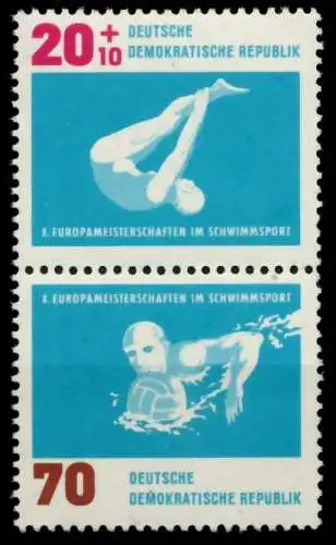 DDR ZUSAMMENDRUCK Nr SZd31 postfrisch SENKR PAAR 6DF452