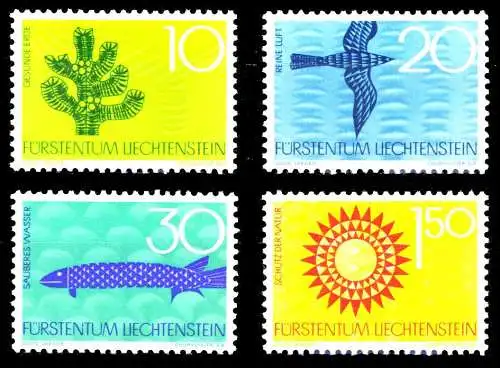 LIECHTENSTEIN 1966 Nr 460-463 postfrisch SB42B92