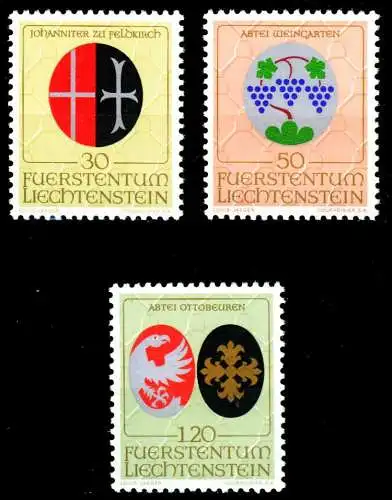 LIECHTENSTEIN 1971 Nr 548-550 postfrisch SB45DB2