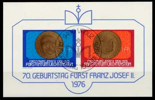 LIECHTENSTEIN BLOCK KLEINBOGEN Block 10 ESST SB46112