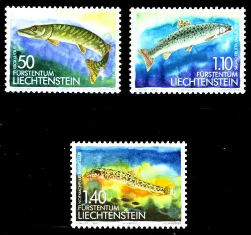 LIECHTENSTEIN 1989 Nr 964-966 postfrisch SB461EE