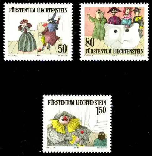 LIECHTENSTEIN 1985 Nr 887-889 postfrisch SB46306