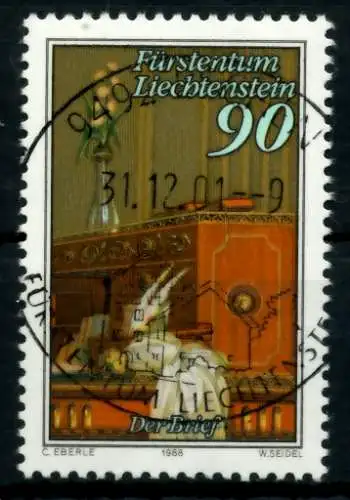 LIECHTENSTEIN 1988 Nr 958 zentrisch gestempelt 6E646E