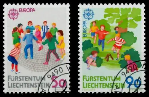 LIECHTENSTEIN 1989 Nr 960-961 gestempelt SB49E0A