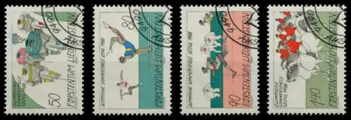 LIECHTENSTEIN 1988 Nr 947-950 gestempelt SB49E52