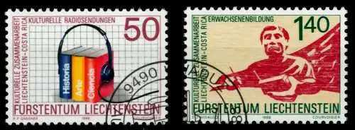 LIECHTENSTEIN 1988 Nr 945-946 gestempelt SB49E9E