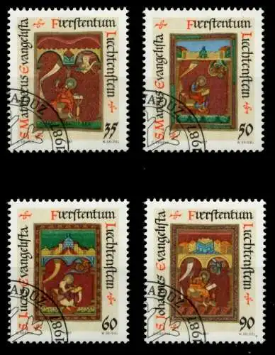 LIECHTENSTEIN 1987 Nr 930-933 gestempelt SB49F0E