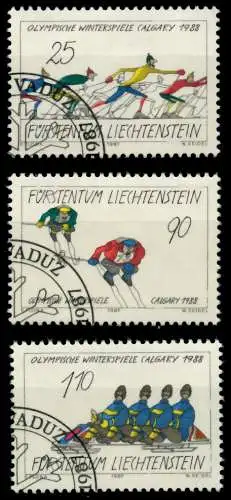 LIECHTENSTEIN 1987 Nr 934-936 gestempelt SB49F02