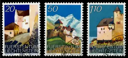 LIECHTENSTEIN 1986 Nr 896-898 gestempelt SB49F8E