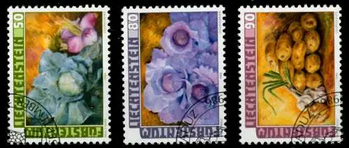 LIECHTENSTEIN 1986 Nr 904-906 gestempelt SB49FEA