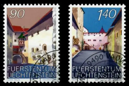 LIECHTENSTEIN 1987 Nr 919-920 gestempelt SB4A012