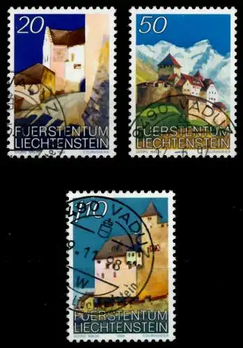 LIECHTENSTEIN 1986 Nr 896-898 gestempelt 6E6682