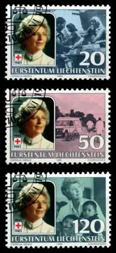 LIECHTENSTEIN 1985 Nr 875-877 gestempelt SB4A162