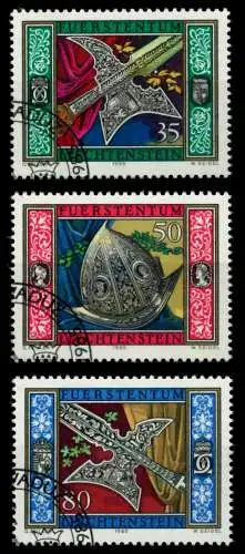 LIECHTENSTEIN 1985 Nr 890-892 gestempelt SB4A1D2