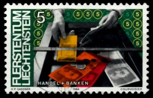 LIECHTENSTEIN 1984 Nr 849 zentrisch gestempelt 6E6892