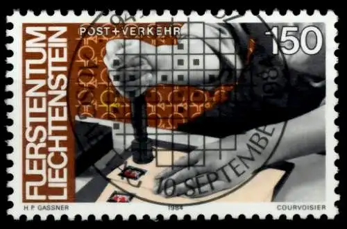 LIECHTENSTEIN 1984 Nr 860 zentrisch gestempelt 6E688A