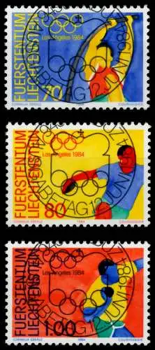 LIECHTENSTEIN 1984 Nr 846-848 zentrisch gestempelt 6E68CE