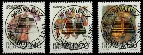 LIECHTENSTEIN 1983 Nr 818-820 ESST zentrisch gestempelt 6E698E