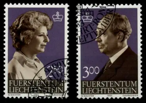 LIECHTENSTEIN 1983 Nr 828-829 gestempelt SB4A372