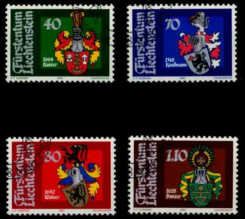 LIECHTENSTEIN 1982 Nr 793-796 gestempelt SB4A3FE