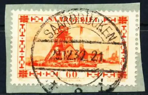 SAARGEBIET 1930 Nr 143 gestempelt Briefst³ck zentrisch 3F29B6