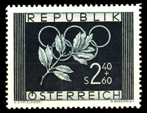 ÖSTERREICH 1952 Nr 969 postfrisch S8701D2