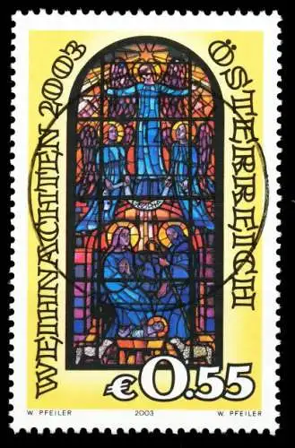 ÖSTERREICH 2003 Nr 2453 zentrisch gestempelt 50FABA