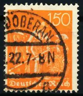 D-REICH INFLA Nr 189 zentrisch gestempelt 692B02