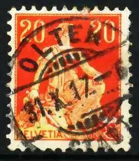 SCHWEIZ 1908 Nr 102 zentrisch gestempelt 69704E