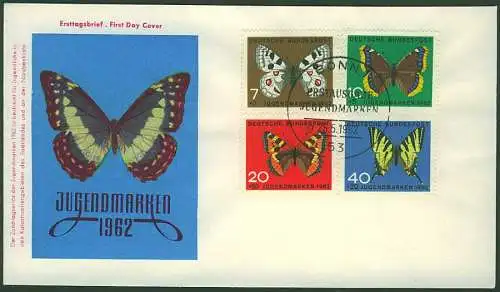 BRD BELEGE Nr 376-379 BRIEF FDC 2AC3B2