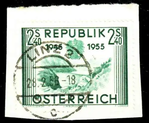 ÖSTERREICH 1955 Nr 1016 gestempelt Briefst³ck zentrisch 336A8E