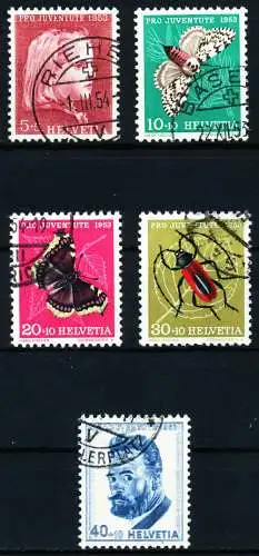 SCHWEIZ PRO JUVENTUTE Nr 588-592 gestempelt 4C9A72