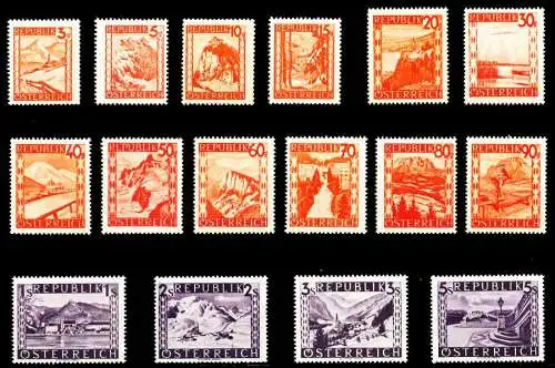 ÖSTERREICH 1947 Nr 838-853 postfrisch 4F2D2E