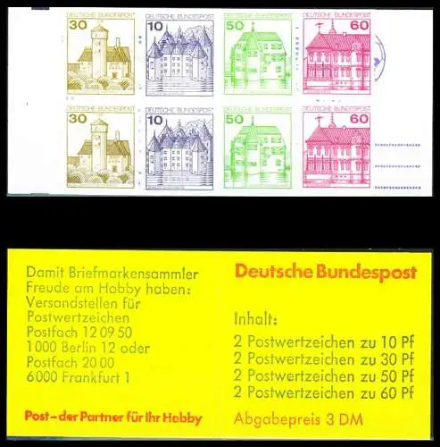 BRD MARKENHEFTCHEN Nr MH 23d postfrisch SA139F6