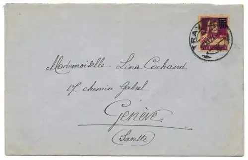 SCHWEIZ 1921 Nr 160b BRIEF EF 6973D2