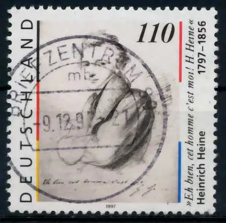 BRD 1997 Nr 1962 zentrisch gestempelt 6B164A