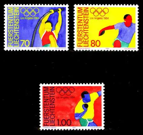 LIECHTENSTEIN 1984 Nr 846-848 postfrisch SB463C6