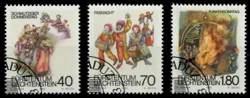 LIECHTENSTEIN 1983 Nr 818-820 gestempelt 6E9226