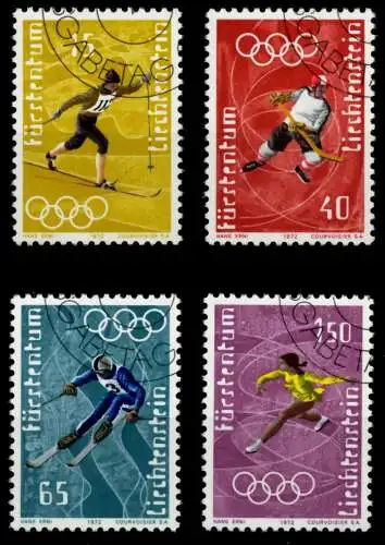 LIECHTENSTEIN 1971 Nr 551-554 gestempelt 6E9676