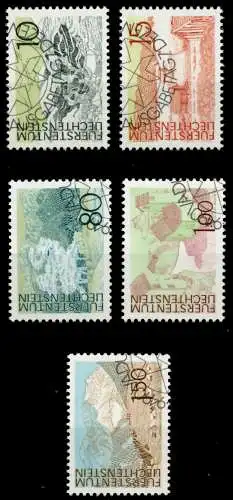 LIECHTENSTEIN 1972 Nr 573-577 gestempelt SB4DF52