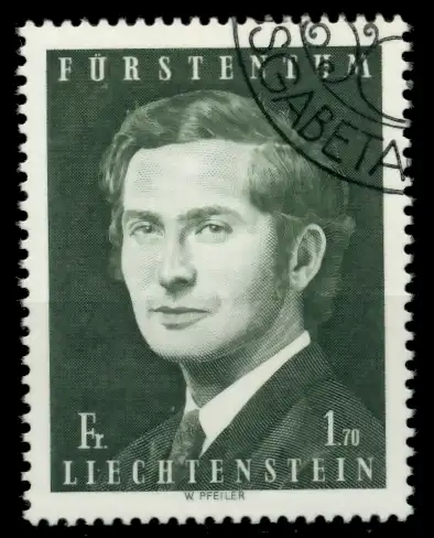 LIECHTENSTEIN 1974 Nr 615 gestempelt SB4E012