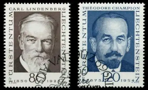 LIECHTENSTEIN 1969 Nr 512-513 gestempelt SB4DDDA