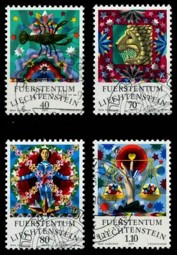 LIECHTENSTEIN 1977 Nr 669-672 gestempelt 6E97EE