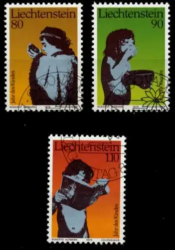 LIECHTENSTEIN 1979 Nr 725-727 gestempelt 6E990E